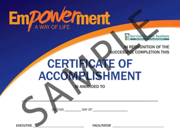 empowerment certificate